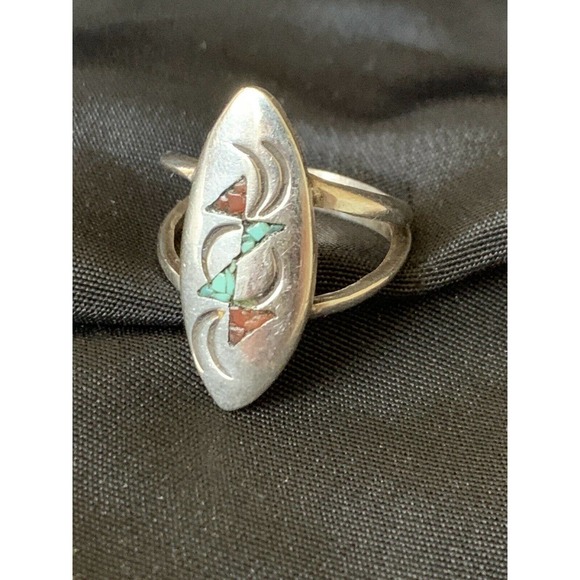 Native American Ring Sterling Silver Size 6 - Picture 2 of 8